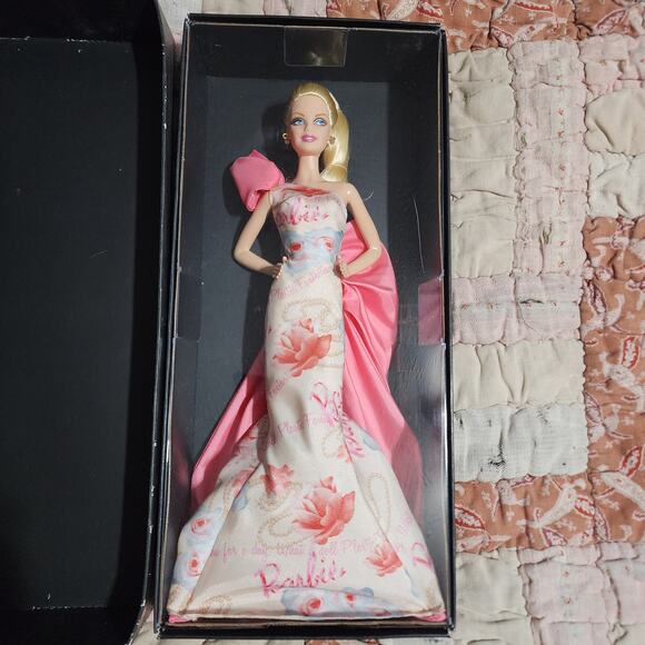 Barbie 2010 Avon Rose Splendor Pink Label Robert Best Design NEW IN BOX - Picture 2 of 5